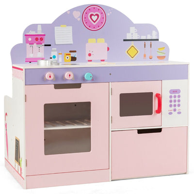 2 in 1 Kitchen and Cafe Pretend Cooking Playset - Relaxacare