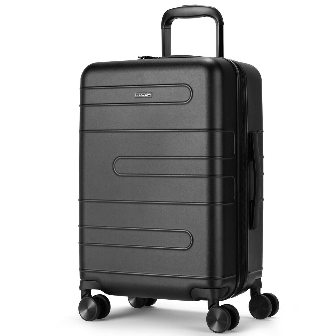 Costway 20 Inch Expandable Luggage Hardside Suitcase with Spinner Wheel and TSA Lock