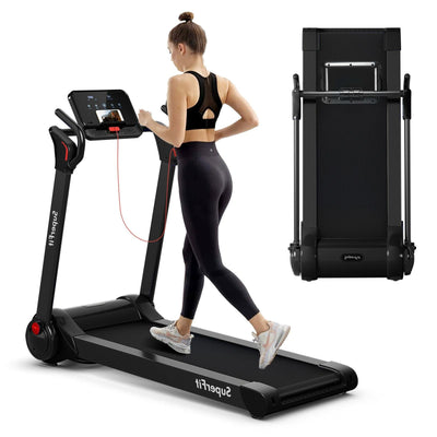 2.25 HP Electric Motorized Folding Treadmill with LED Display - Relaxacare