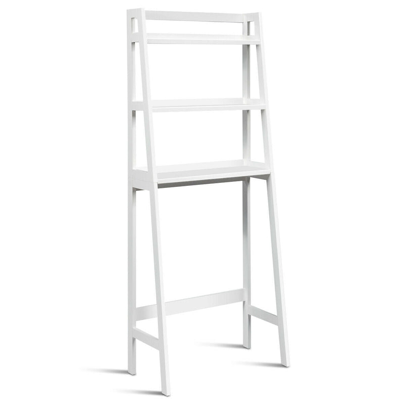 3-Shelf Over-The-Toilet Storage Organizer Rack-White - Relaxacare