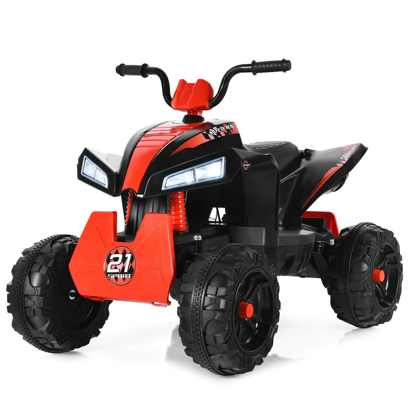 4 Wheels Quad Spring Suspension Kids Ride On ATV-Black - Relaxacare