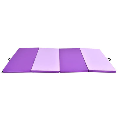 4' x 8' x 2 Inch Gymnastics Mat Folding Anti-Tear Gymnastics Panel Mats - Relaxacare