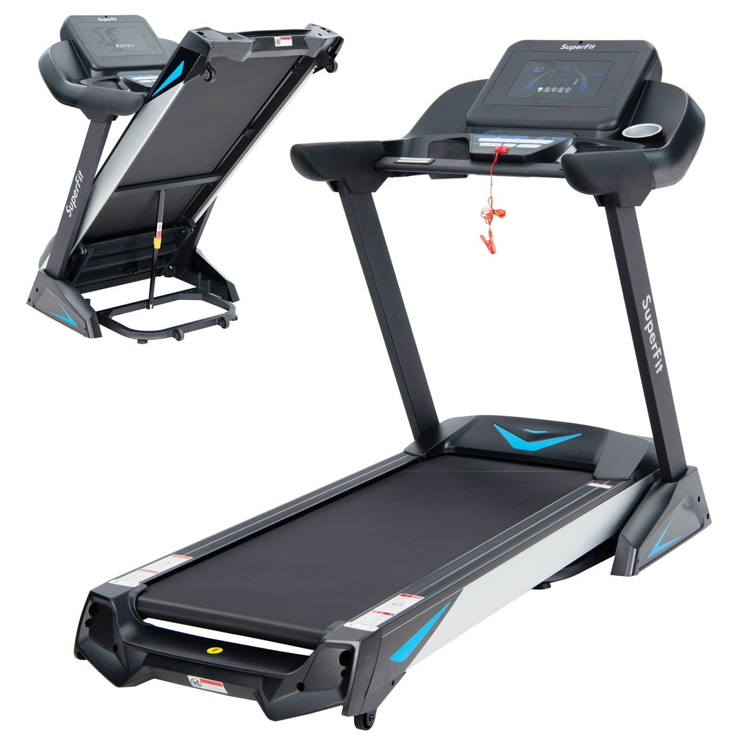 4.75 HP Treadmill with APP and Auto Incline for Home and Apartment Bla