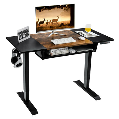 48 Inch Standing Desk with Keyboard Tray - Relaxacare