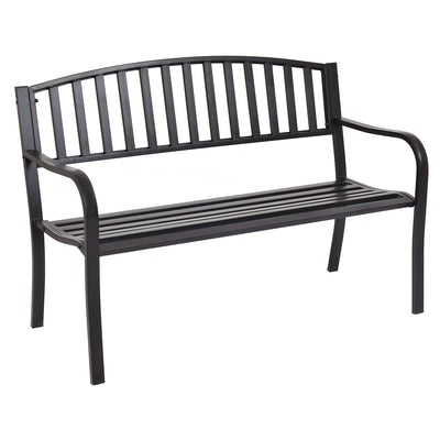 50 Inch Patio Garden Bench Loveseats for Outdoor - Relaxacare