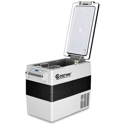 55-Quarts Portable Thermoelectric Electric Car Cooler Refrigerator for Beverage - Relaxacare