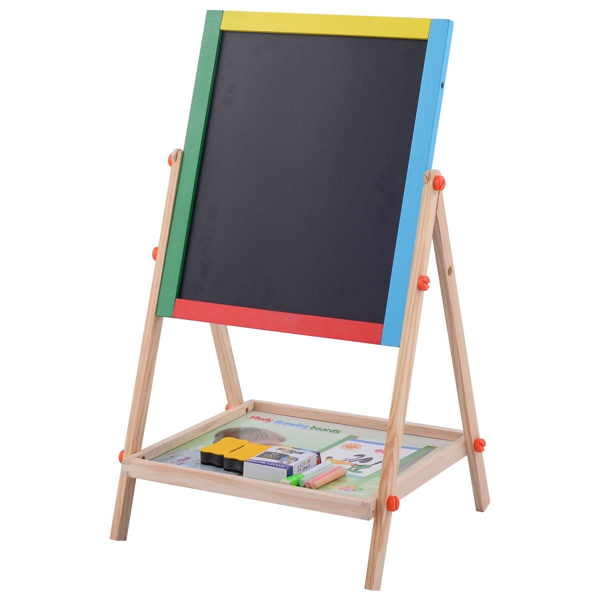 Adjustable 2 In 1 Wooden Easel Drawing Board