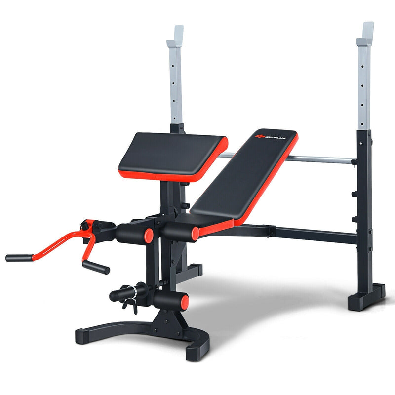 Adjustable Olympic Weight Bench for Full-body Workout and Strength Training - Relaxacare