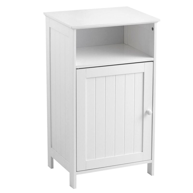 Bathroom Freestanding Adjustable Shelf Floor Storage Cabinet - Relaxacare