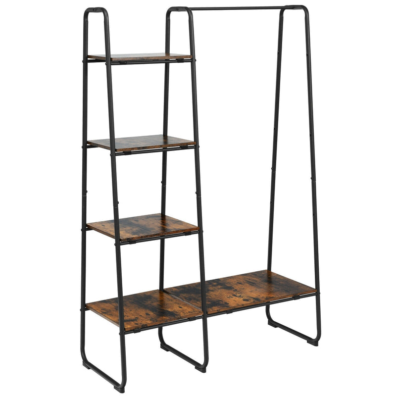 Clothes Rack Free Standing Storage Tower with Hanging Bar - Relaxacare