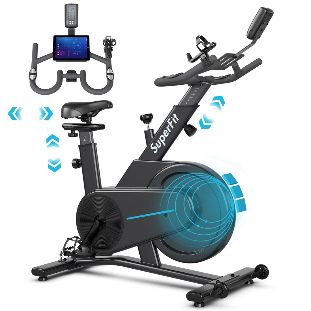 COSTWAY Magnetic Exercise Bike with Adjustable Seat Handle