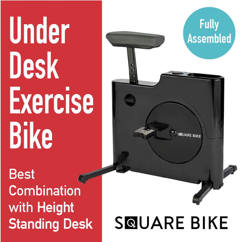 DAIWA - Square Bike Compact Exercise Bike with 8 Levels of Magnetic Resistance - Relaxacare