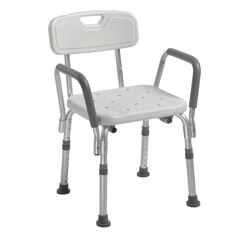 DRIVE MEDICAL - Knock Down Bath Bench with Back and Padded Arms - Relaxacare