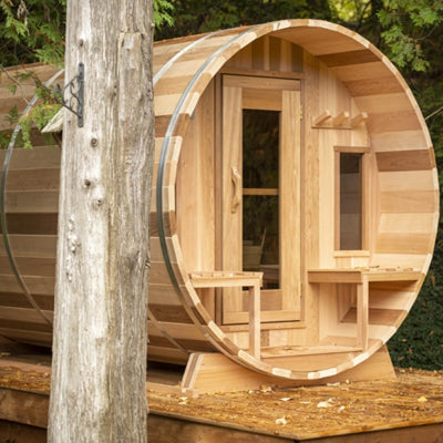 Dundalk LeisureCraft - Canadian Timber Tranquility Outdoor Sauna CTC2345W - Relaxacare