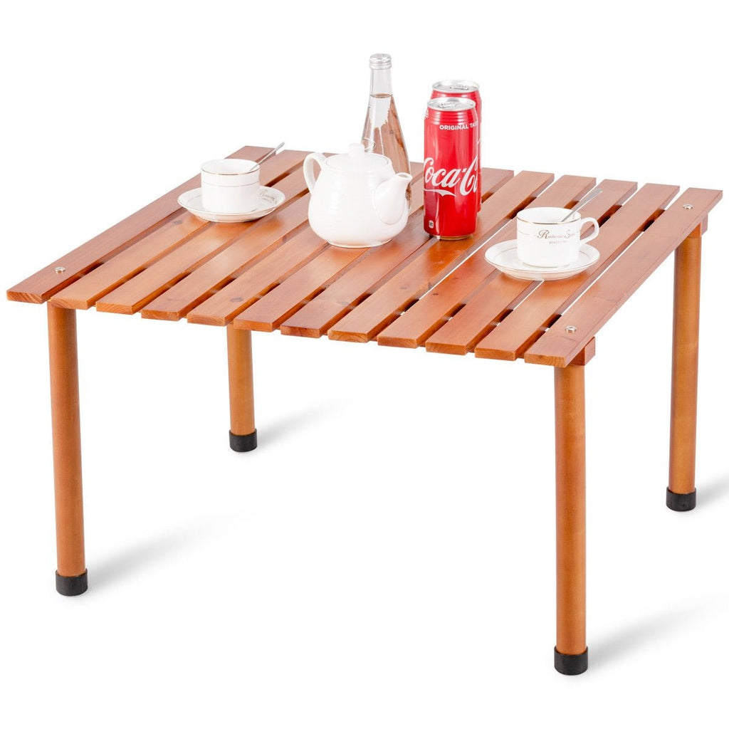 Wooden roll up table sale