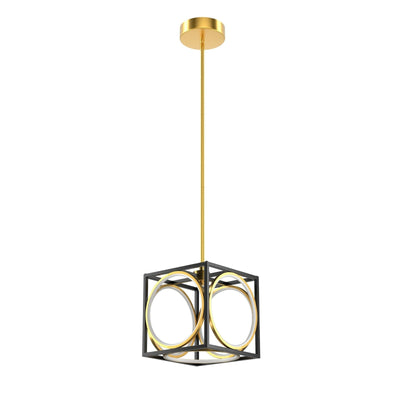 Modern LED Pendant Light with 42 Inches Adjustable Suspender-Golden - Relaxacare