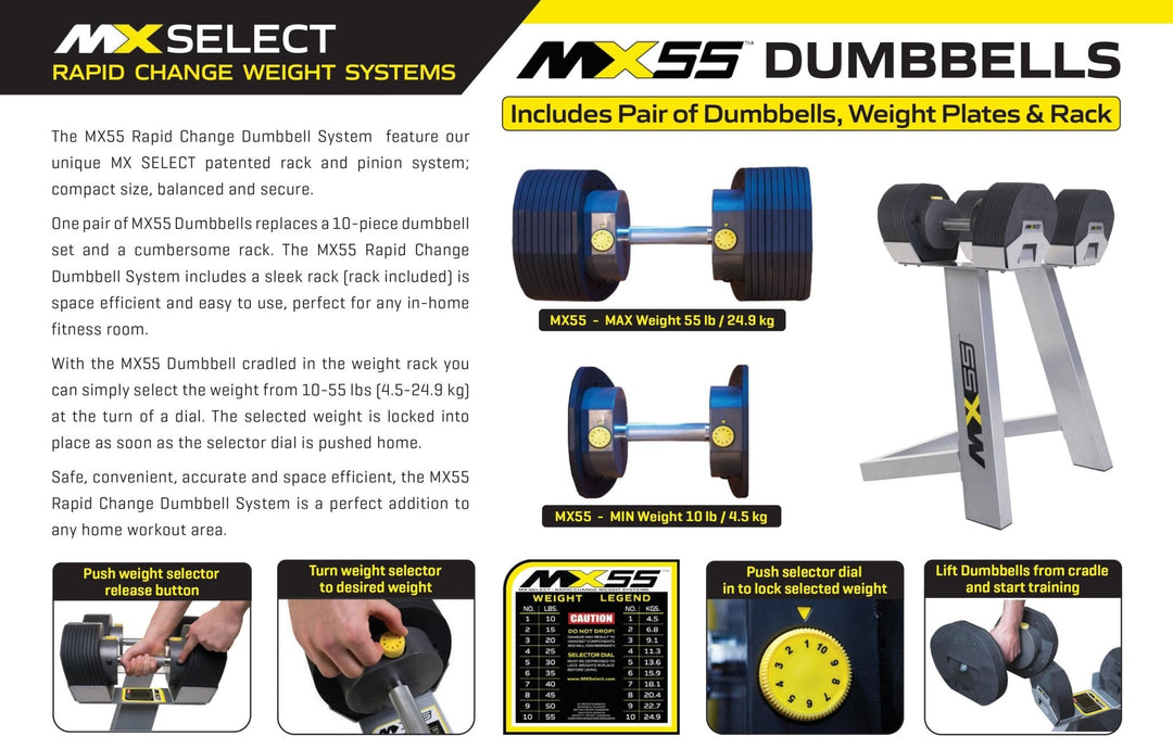 Mx55 adjustable dumbbells for sale sale