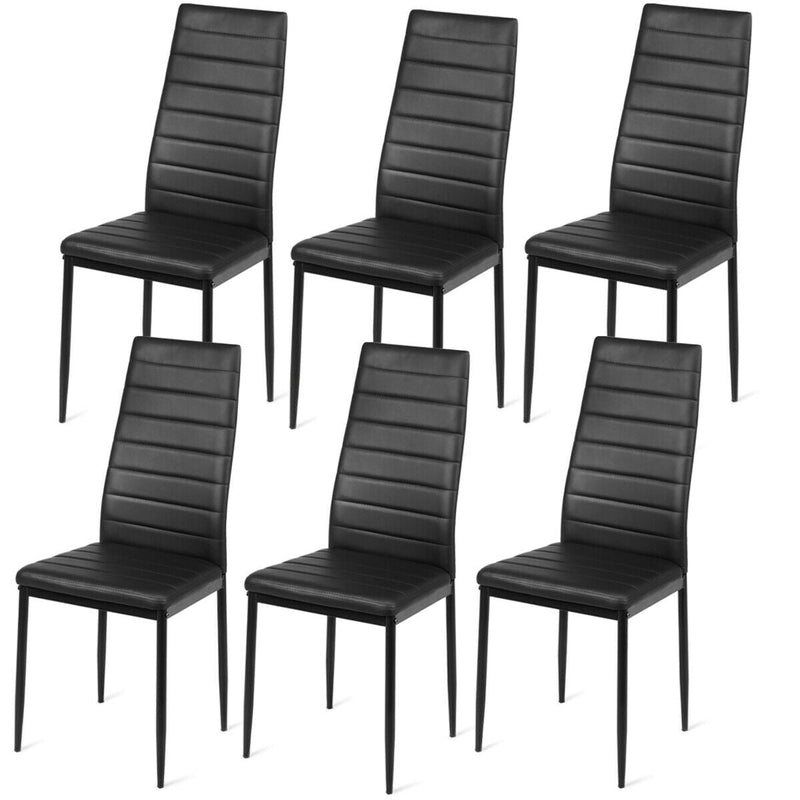 Set of 6 High Back Dining Chairs - Relaxacare