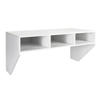 Wall Mounted Floating Computer Table Desk with Storage Shelve - Relaxacare