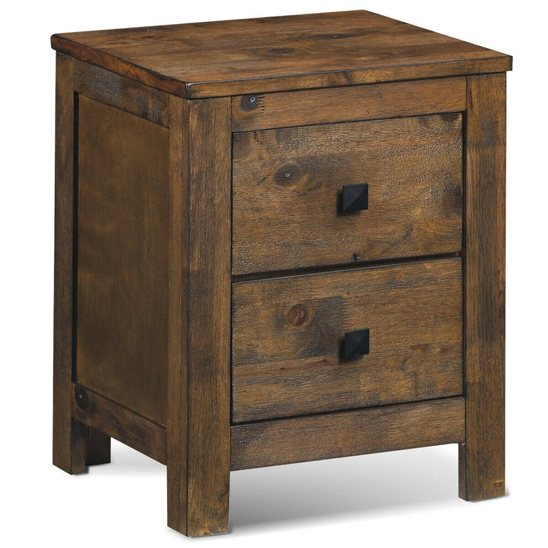 Wooden Multipurpose Nightstand with 2 Storage Sliding Drawers - Relaxacare