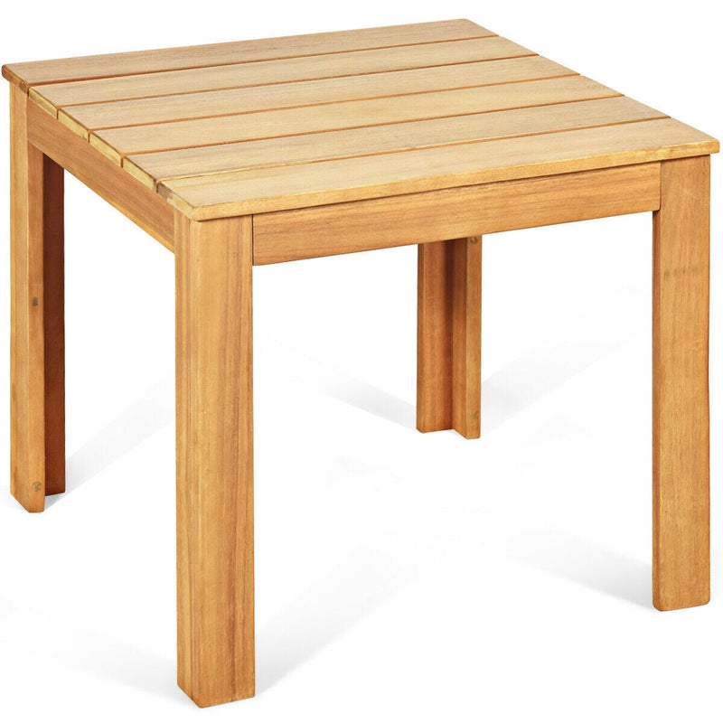 Wooden Square Patio Coffee Bistro Table - Relaxacare